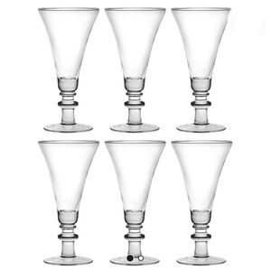 💎 6 trumpet glasses Ice Cream Sundae Dessert NIB NWT bowls